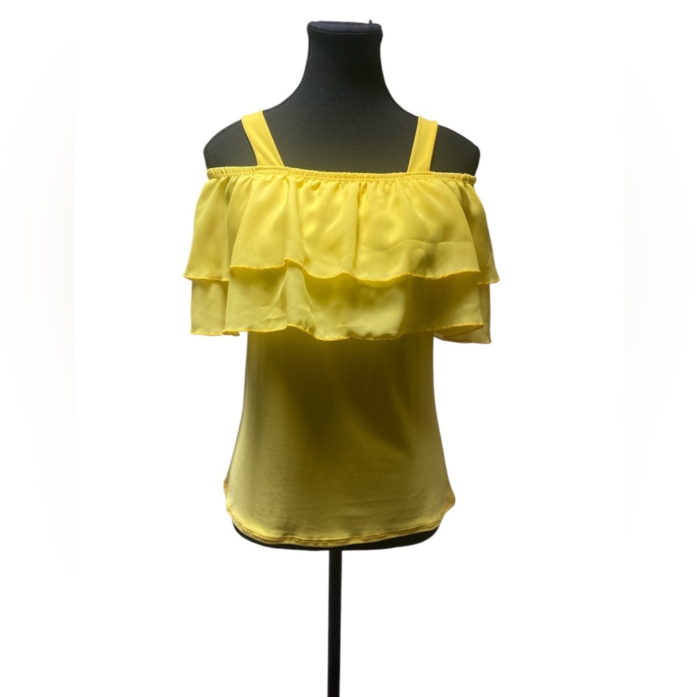 Sunny Yellow Ruffle Blouse GUC M
